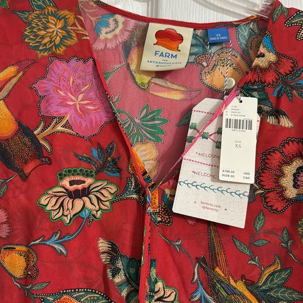 FARM Rio Red Floral Dress - Picture 6 of 11